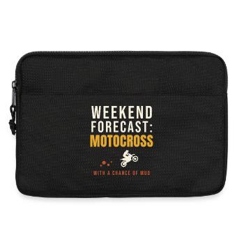 Weekend Forecast Motocross Chance Of Mud - Laptop bag 13" - black - Front