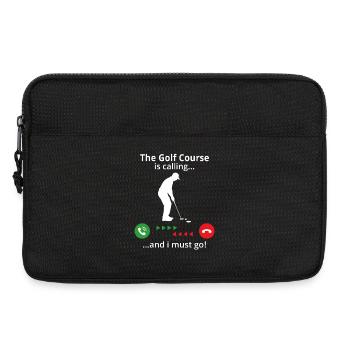 Der Golfplatz ruft und ich muss los! Golfer - Laptoptasche 13" - Schwarz - Vorne