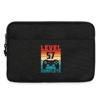 57th Birthday Level 57 Complete 57 Years Gamer - Laptop bag 13" - black - Front