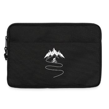 Mountainbike Berge MTB Fahrrad - Laptoptasche 13" - Schwarz - Vorne