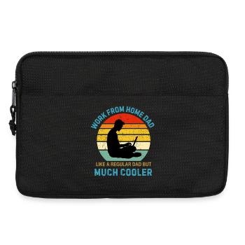 Drôle de drôle pour le télétravail informatique à domicile - Sacoche pour ordinateur portable 13 pouces - noir - Devant