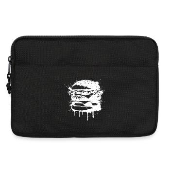 Burger Street Art Blanc - Sacoche pour ordinateur portable 13 pouces - noir - Devant