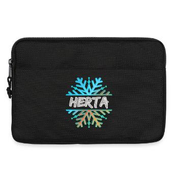 Prénom Herta - Sacoche pour ordinateur portable 13 pouces - noir - Devant