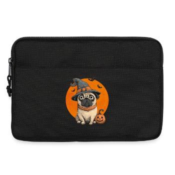 Mops Halloween - Laptoptasche 13" - Schwarz - Vorne