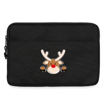 Rudolphs freundlicher Rentierkopf - Laptoptasche 13" - Schwarz - Vorne