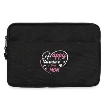 Valentine's Day Heart Floral Design for Mothers - Laptop bag 13" - black - Front
