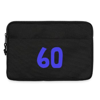 60. 60 JAHRE. 60-JÄHRIGES JUBILÄUM. 60. GEBURTSTAG. - Laptoptasche 13" - Schwarz - Vorne