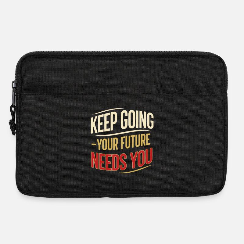 Weiter in die Zukunft - Laptoptasche 13" - Schwarz