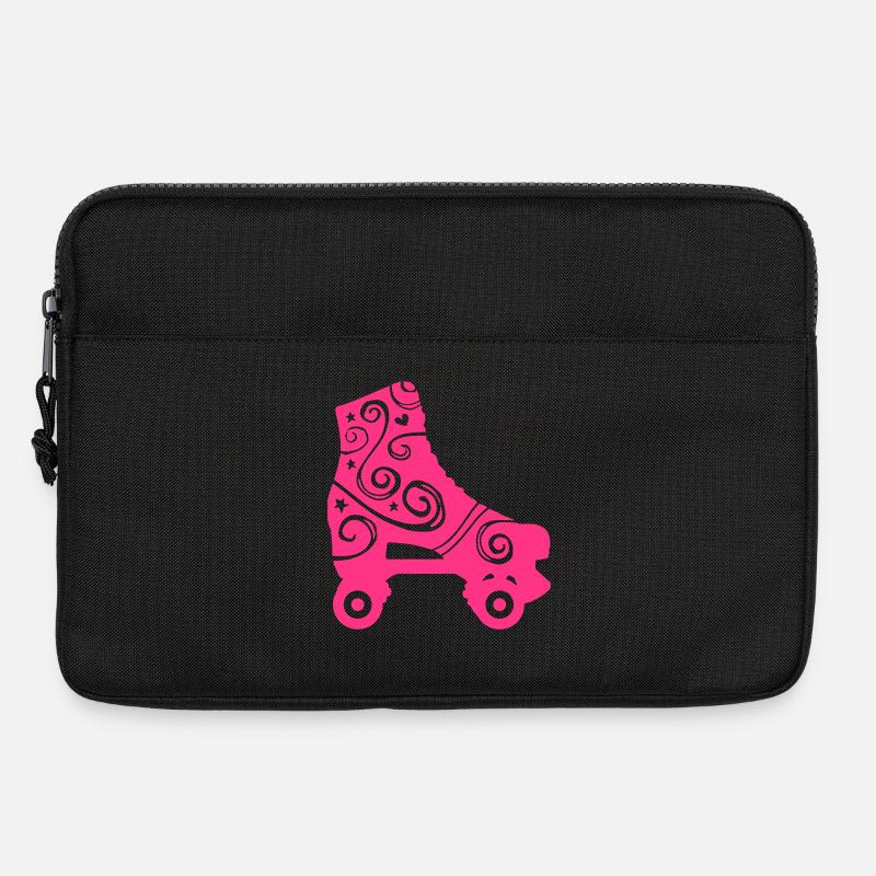 Dekorierter Rollschuh - Laptoptasche 13" - Schwarz