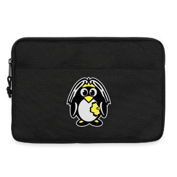 pingouin mariée - Sacoche pour ordinateur portable 13 pouces - noir - Devant