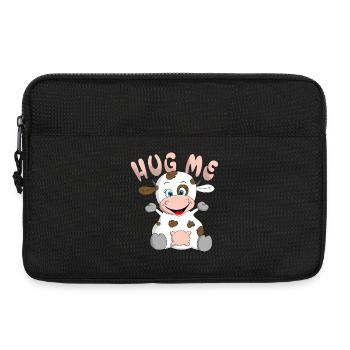 Huh moi vache - Sacoche pour ordinateur portable 13 pouces - noir - Devant