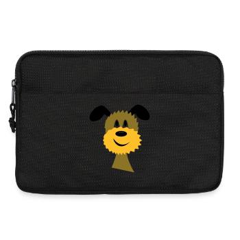 chien - Sacoche pour ordinateur portable 13 pouces - noir - Devant
