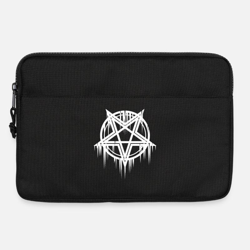 Satanisches Pentagramm - Laptoptasche 13" - Schwarz