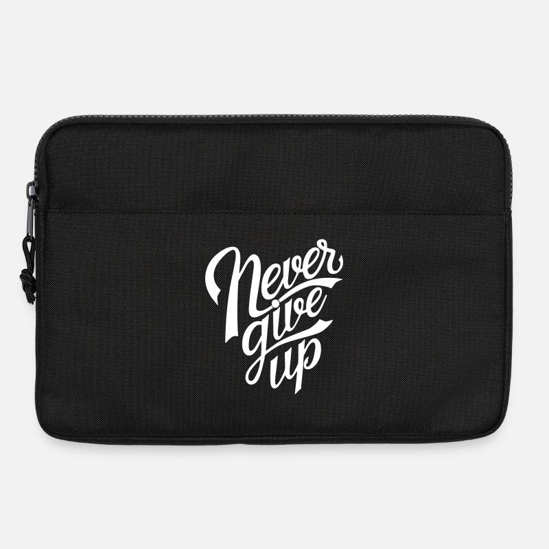 Never Give Up - Laptoptasche 13" - Schwarz
