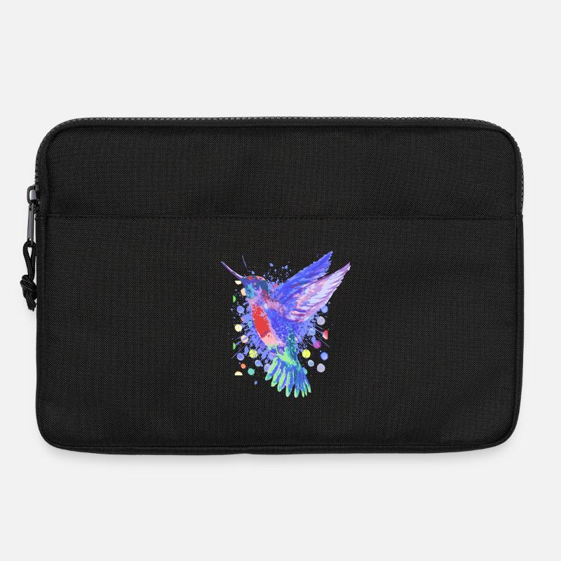 Kolibri Vogel - Schöner bunter Vogel - Laptoptasche 13" - Schwarz