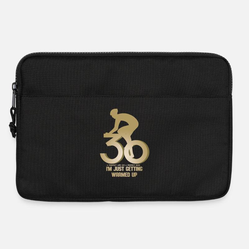 Radfahrer 30 Geburtstag - Laptoptasche 13" - Schwarz