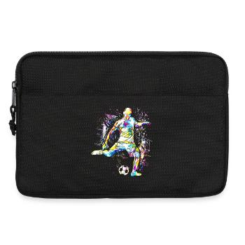 Football - Joueur de football Cristiano - Coloré - Sacoche pour ordinateur portable 13 pouces - noir - Devant