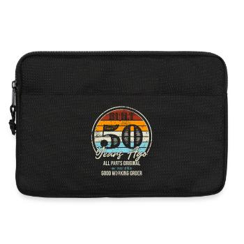 Fifty Years Ago All Parts Original - Laptop bag 13" - black - Front