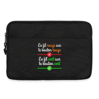 la septième compagnie, la 7ème compagnie - Sacoche pour ordinateur portable 13 pouces - noir - Devant
