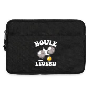 Boule Legend Tenue de pétanque pour Bouler pour - Sacoche pour ordinateur portable 13 pouces - noir - Devant