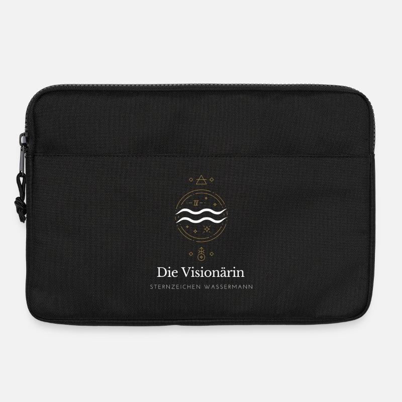 Die Visionärin Kosmos - Laptoptasche 13" - Schwarz
