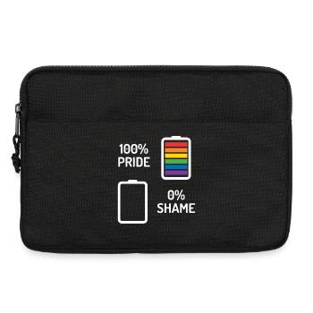 Pride Month - 100% Stolz, 0% Scham - Laptoptasche 13" - Schwarz - Vorne