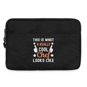 Koch Köchin Chefkoch - Laptoptasche 13" - Schwarz - Vorne