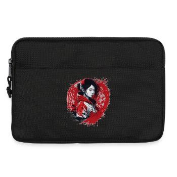 Mädchen Street Style - Laptoptasche 13" - Schwarz - Vorne