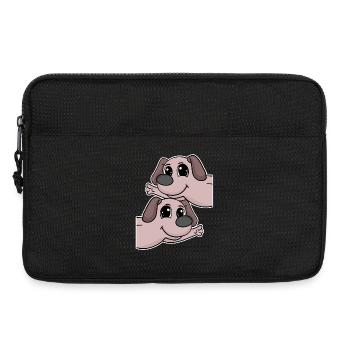 Hund hunde - Laptoptasche 13" - Schwarz - Vorne