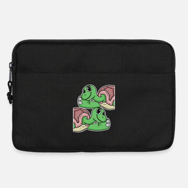 Schildkröte Schildkröten - Laptoptasche 13" - Schwarz