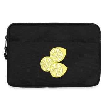 zitronen - Laptoptasche 13" - Schwarz - Vorne