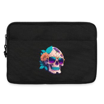 Crâne - Sacoche pour ordinateur portable 13 pouces - noir - Devant