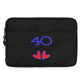 40. 40 YEARS. 40th ANNIVERSARY. 40TH ANNIVERSARY. - Laptop bag 13" - black - Front
