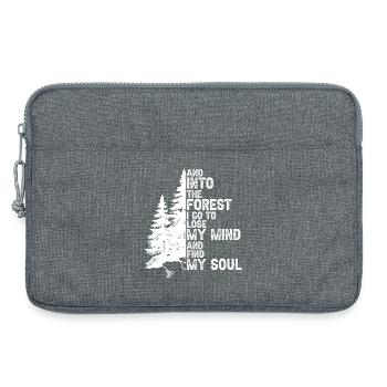 Wald Geist Seele Quest - Laptoptasche 13" - Grau meliert - Vorne