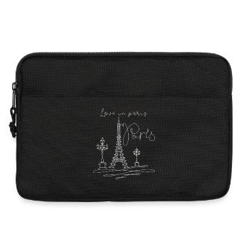 Liebe in Paris - Laptoptasche 13" - Schwarz - Vorne