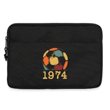Vintage rétro Football 1974 anniversaire anniversaire - Sacoche pour ordinateur portable 13 pouces - noir - Devant