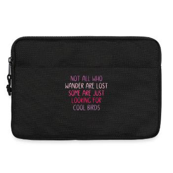 Not All Who Wander Are Lost - Birds - Laptop bag 13" - black - Front