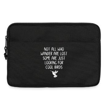 Nicht alle, die wandern, sind verloren - Vögel - Laptoptasche 13" - Schwarz - Vorne