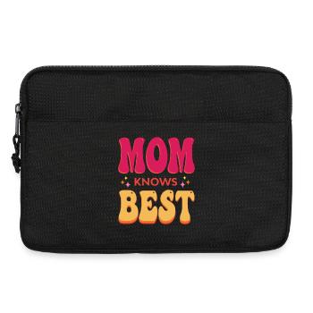 Mom Knows Best - Laptop bag 13" - black - Front