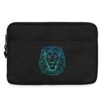 Löwe Portrait - Laptoptasche 13" - Schwarz - Vorne