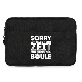Pardon! Je n’ai pas le temps Boules de pétanque Boules - Sacoche pour ordinateur portable 13 pouces - noir - Devant