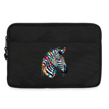 Zèbre - Sacoche pour ordinateur portable 13 pouces - noir - Devant