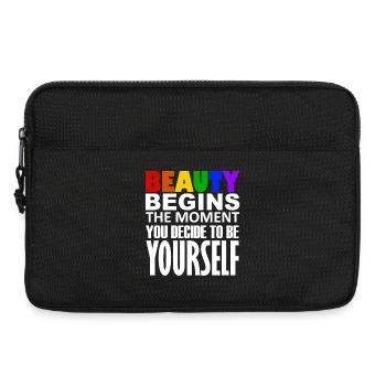 LGBTQIA+ - Laptoptasche 13" - Schwarz - Vorne