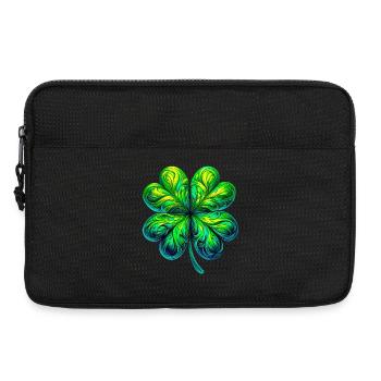 Trèfle à quatre feuilles - Sacoche pour ordinateur portable 13 pouces - noir - Devant