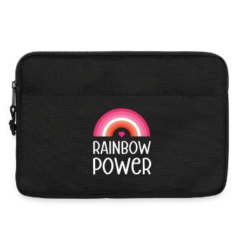 LGBT Pride Monat - Regenbogen Power - Laptoptasche 13" - Schwarz - Vorne