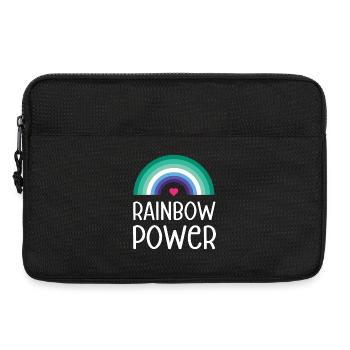 LGBT Pride Monat - Regenbogen Power - Laptoptasche 13" - Schwarz - Vorne
