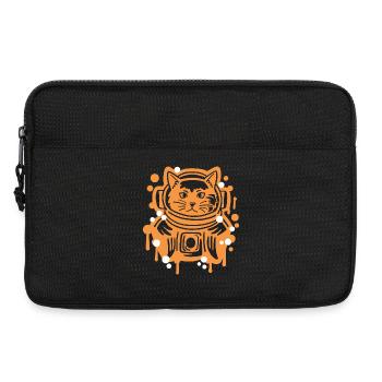 Astronaut Katze - Laptoptasche 13" - Schwarz - Vorne