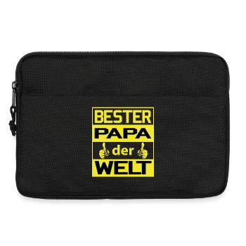 Bester Papa der Welt - stolz zum Zeigen - Laptoptasche 13" - Schwarz - Vorne