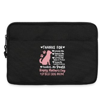 Hundemama Muttertag - Laptoptasche 13" - Schwarz - Vorne