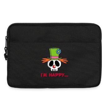 Clown Totenschädel - Laptoptasche 13" - Schwarz - Vorne